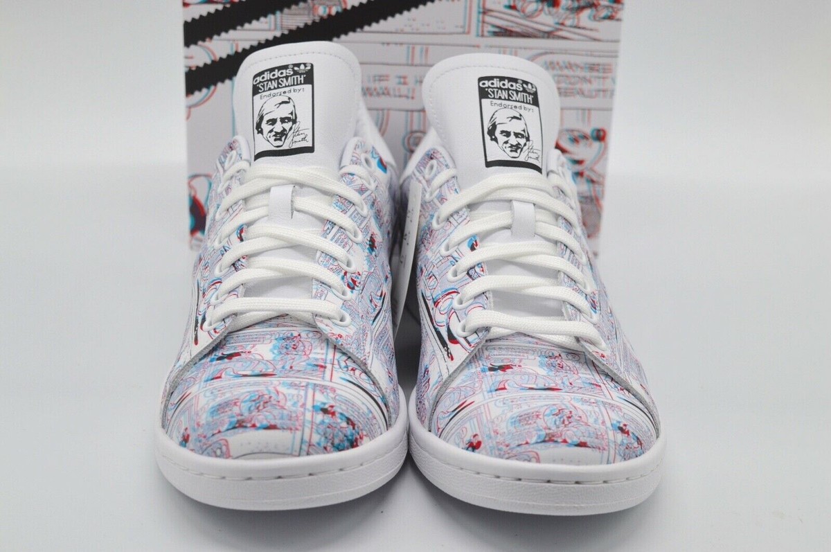 New Adidas Stan Smith x Disney Mickey Mouse 3D Glasses White/Black