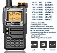 Walkie Talkie Am Fm Communication Two Way Radio Receiver Ham Amateur Long Range