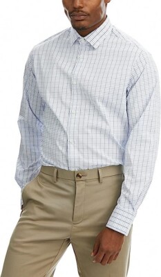 JM Haggar Premium Performance Classic Fit Dress Shirt Mens L 16-16.5 36/37  NEW | eBay