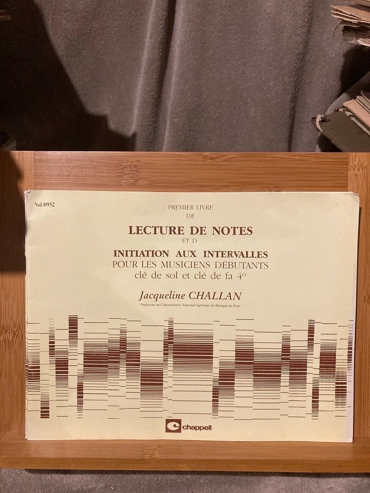 Jacqueline Challan Premier livre de lecture de notes éditions Chappell - Photo 1/1