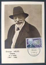 CARTE PREMIER JOUR GEORGES MÉLIÈS TIMBRE N° 1284 OBLITÉRATION PARIS 1961