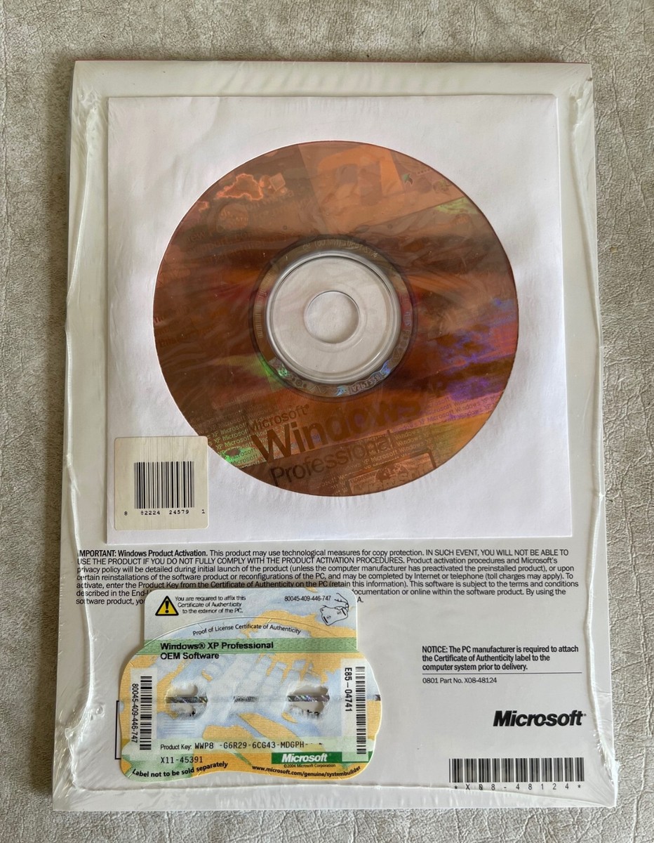 Microsoft Windows XP Professional　新品 OEM Microsoft Windows XP Pro x64 Edition SP2C for System