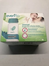Evenflo Advanced Breast Milk Collection Bottles Open Box Standard Size