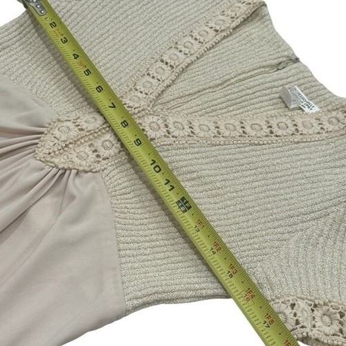Vintage Union Made in USA Eggshell Yellow Cottagecore Crochet Maxi Dress - Picture 9 of 11