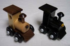1-car Locomotive Mini-Train made by Amish - U Choose - Painted or Natural