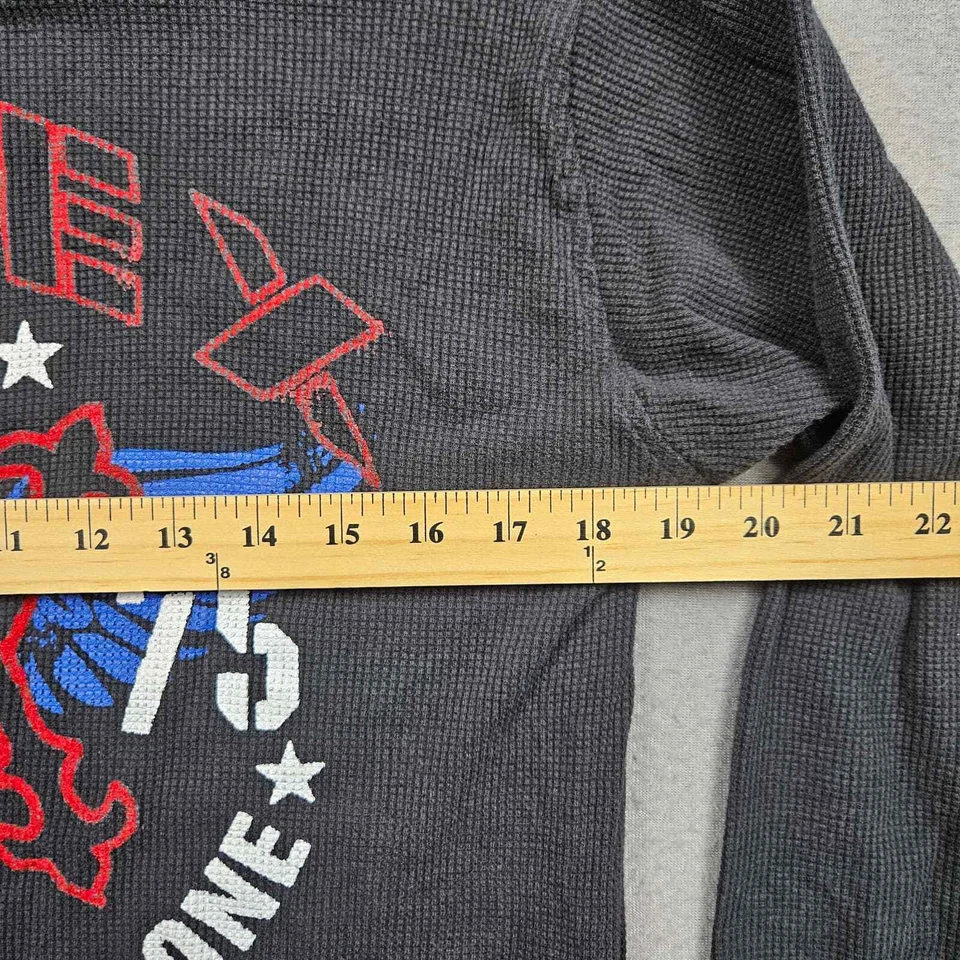 AVIREX 衬衫保暖衬衫华夫格针织青少年 XL 18/20(男士小号)格斗 — 第 4/4 张图片