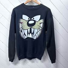 Vintage Taz Looney Tunes Crewneck Sweatshirt Size Large 90's Warner Bros