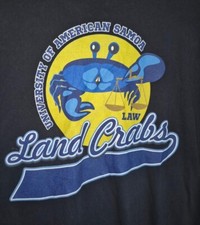 University of American Samoa Land Crabs Law School T Shirt L Large