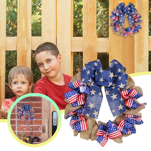 Independence Day Wreath Rattan Home Decoration Pendant Friendly And