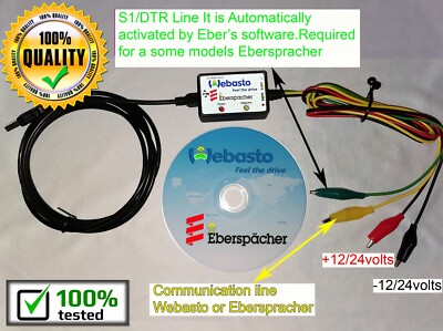 WEBASTO EBERSPACHER COMBINED INTERFACE DIAGNOSE WTTv3.4 EDiTH-S4 V4-F 100%TESTED