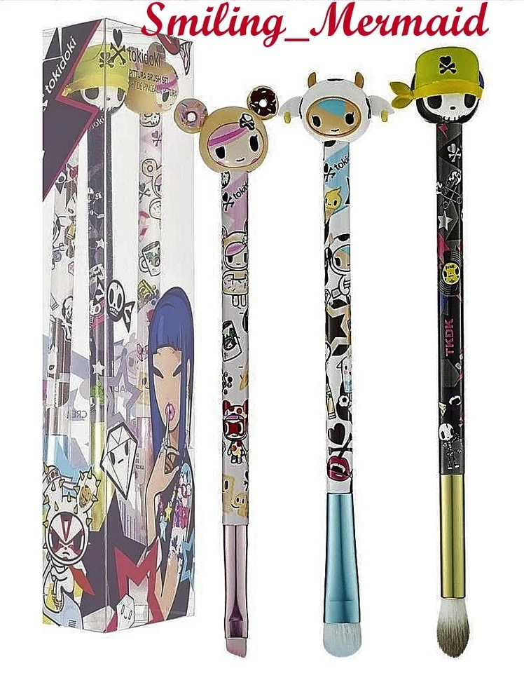 НАБОР КИСТЕЙ Tokidoki Pittura 3 Mozzarella Adios Amigos Donutella ОГРАНИЧЕННОЕ ИЗДАНИЕ в коробке! - Изображение 3 из 4