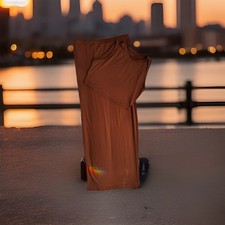 Women’s Rust Brown Maxi Dress with Matching Tank Top