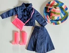 VINTAGE BARBIE 60S MOD DIGGING THAT DENIM SKIRT FRANCIE TWIGGY CASEY SZ. Nice 💙