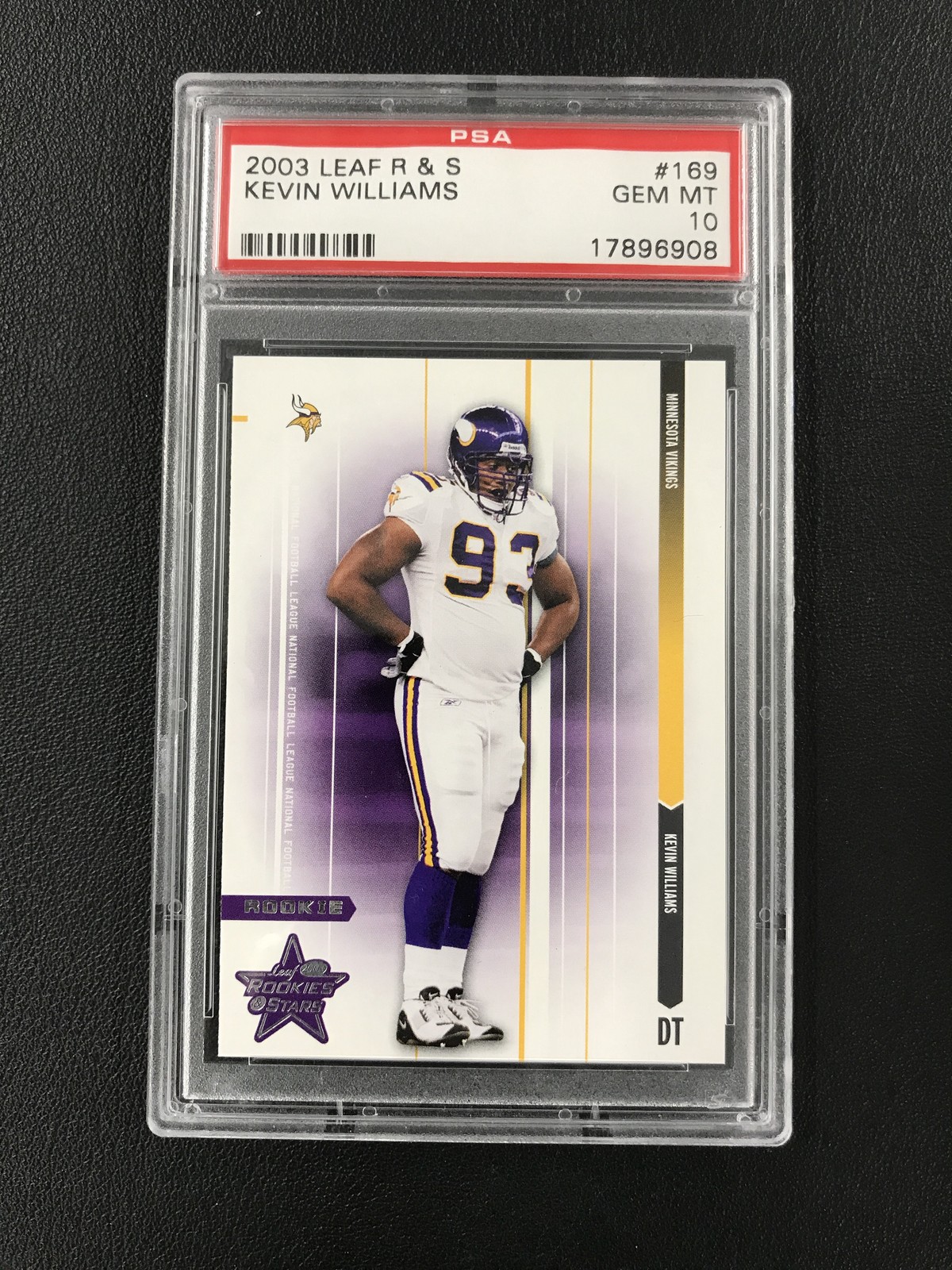 Kevin Williams Leaf R & S #169 Base