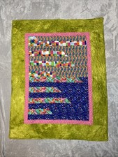 Stitching With Heart Baby Blanket Quilt Multicolor Patchwork Crib Comforter