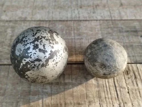 Antique 2-1/4"  Grapeshot Cannonball 2 Lbs..Dug In West Virginia
