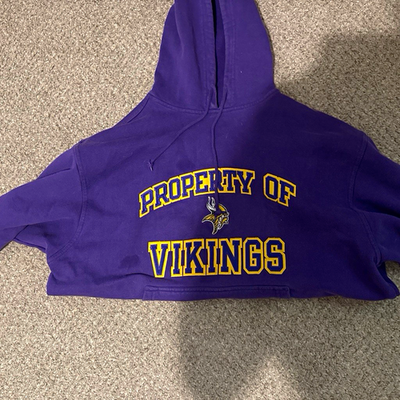 #ad Minnesota Vikings Purple quot;Property of Vikingsquot; NFL Officially Licensed Hoodie $17.00