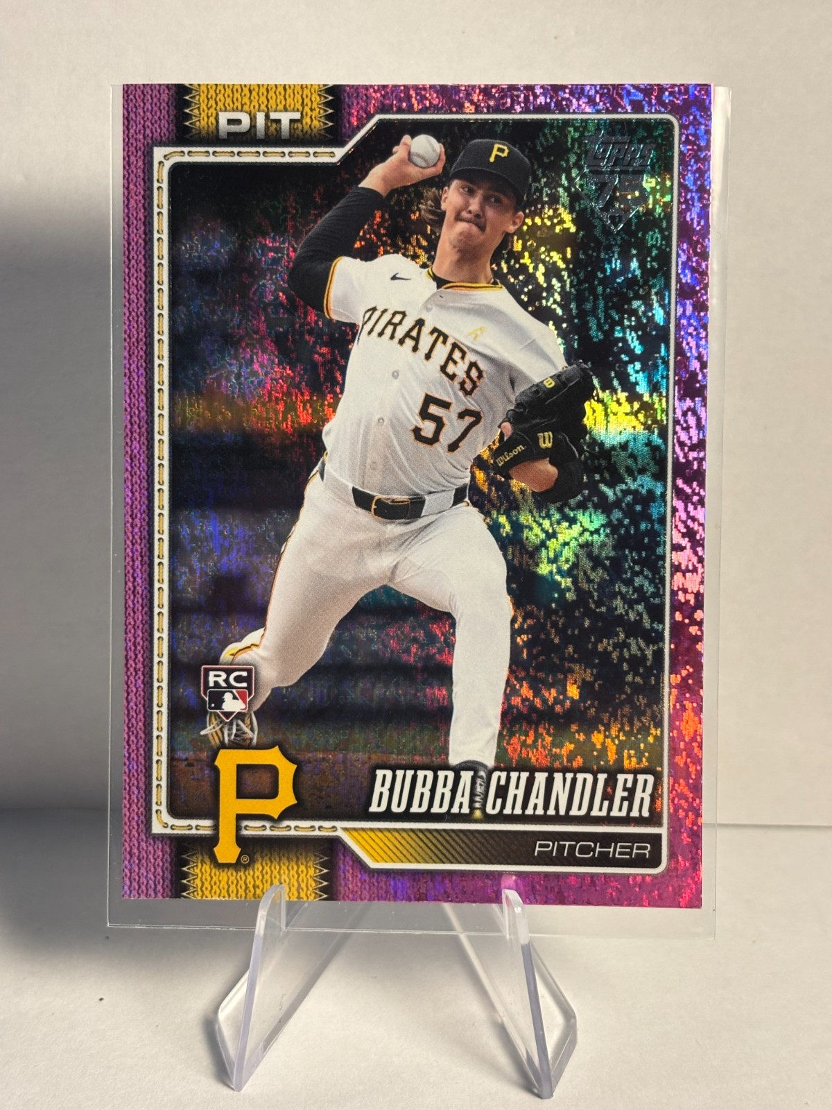 2026 Topps Series 1 - Bubba Chandler #283 Pink Holo Foil (RC)