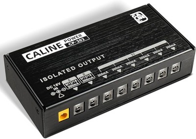 Caline CP-202 Pedal Power Supply Isolated  9V 12V 18V, Short Circuit Overcurrent