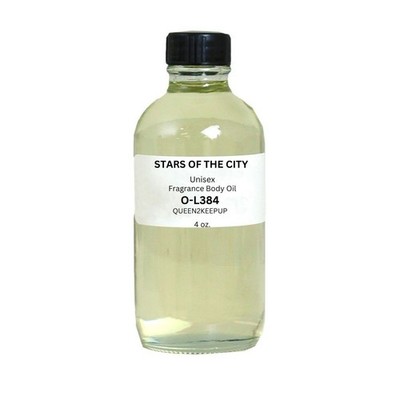 Stars of the City (Unisex) Body Oil 4 oz Fragrance All Natural Scent