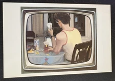 art postcard John Kevin Flynn 1990 soho center painting gallery invitation NYC