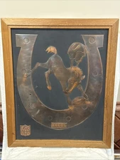 RARE 1960's Baltomre Colts Acrometal Copper Plaque, VERY COOL, LOOK!!