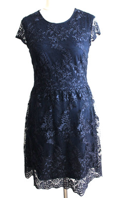 Esprit Kleid Gr. 38-M Dunkelblau
