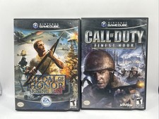 Medal Of Honor Rising Sun + COD Finest Hour Nintendo GameCube CIB Tested