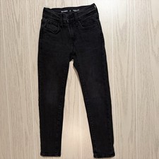 Old Navy Jeans Boys Size 6 Black Slim Original Taper Built-In Flex EUC