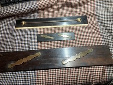W.Greenwell Vintage Parallel Rolling Rule + 2 Ebony/Brass Parallel Rules