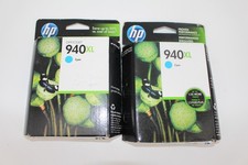 New Genuine HP 940XL Cyan Color 2PK Ink Cartridges Officejet Pro K5400 K550