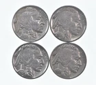 Buffalo Nickels Sharp Horn XF/AU - 1935 1936 1934 1936 Lot Collection *437