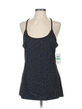NWT H By Halston Women Blue Sleeveless Top L