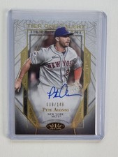 2022 Topps Tier One PETE ALONSO #’d /149 Autograph Mets