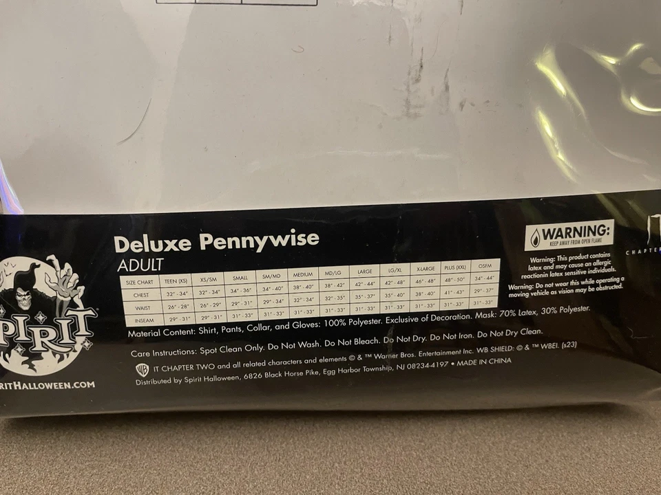 Disfraz Pennywise adulto The Signature Collection - It: Chapter Two talla mediana Foto 2 de 2