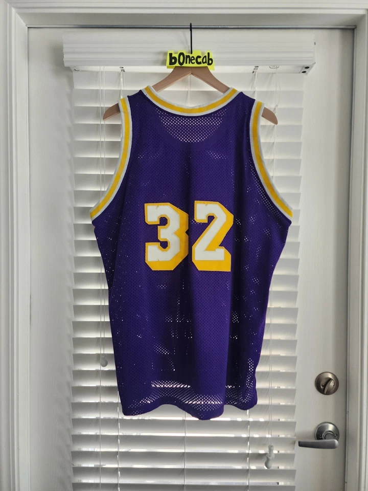 Lakers Jersey Vintage 48 MacGregor Sand Knit Los Angeles Magic Johnson LA Stitch - Image 2 of 4