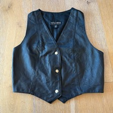 Wilson  s Leather Express Vest   Size L   Vintage Black Leather