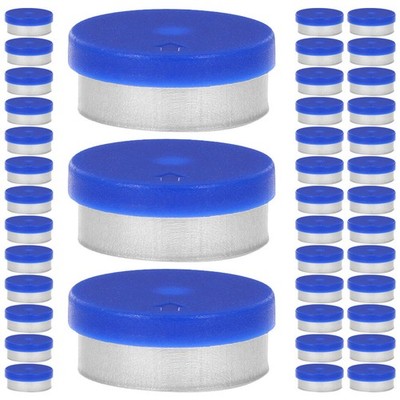 200 Pcs Top Aluminum Caps for Sample Glass Vials 20 mm Bottle Seal