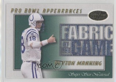 2000 Leaf Certified Fabric of the Game 219/500 Peyton Manning #FG-12 HOF o7m