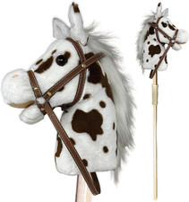 Stick Horse  Plush Handcrafted Hobby Horse  Stick Pony Provides