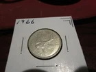 1966 - Canada silver 25 cent - Canadian quarter