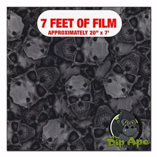 Hydrographic film Metallic Devil's Advocate hydro dipping 7' x 20" hydro dip