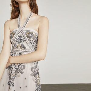 bcbg embroidered dress