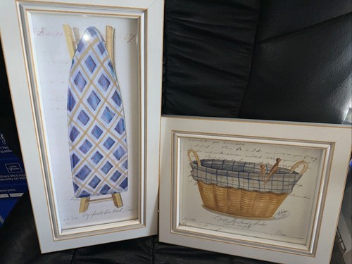 Kolene Spicher Laundry Watercolor Art Prints, Framed!