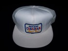 Molson Canadian Beer Vintage Snapback 1980s hat mesh back white truckers cap