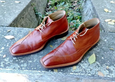 Stylish leather shoes and leather sole. made in italy N.42Eu/8uk/