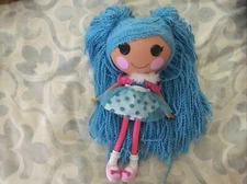 2013 MGA Lalaloopsy Loopy Blue Yarn Hair  Full Size Doll 12" Fluff & Stuff