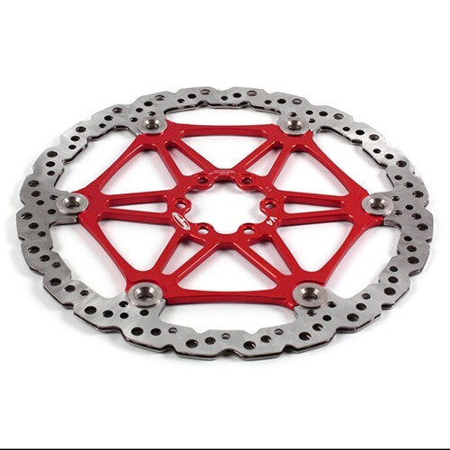 Hope 203mm 6 Bolt Vented V4 Disc Rotor Red - Brand New | eBay