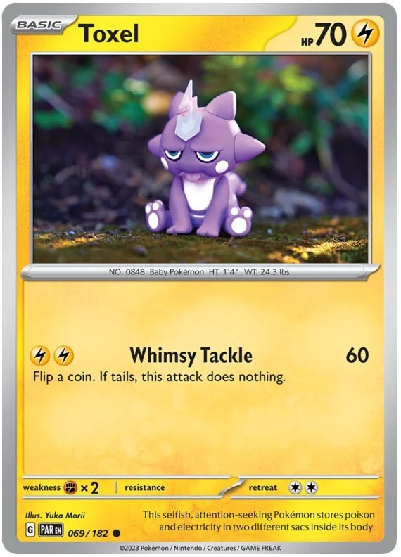 Toxel Pokemon TCG Card 069/182