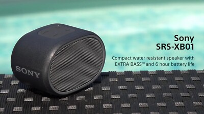 SONY SplashProof IPX5 EXTRA BASS Portable Compact Wireless Speaker (SRS-XB01)